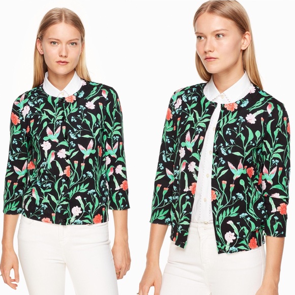 Kate Spade Jardin Cardigan Hummingbird 